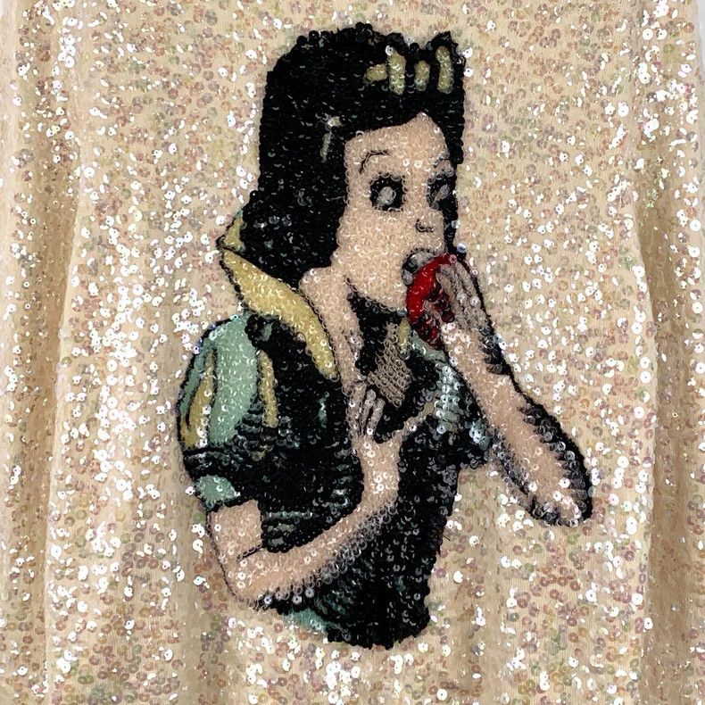 Gucci Gucci Beige Sequin Snow White Sweater Size US S / EU 44-46 / 1 - 4 Thumbnail