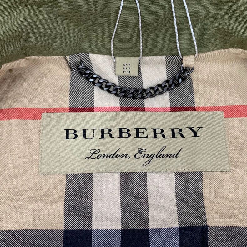 Burberry Burberry Green Trench Coat with Belt Size US S / EU 44-46 / 1 - 6 Thumbnail