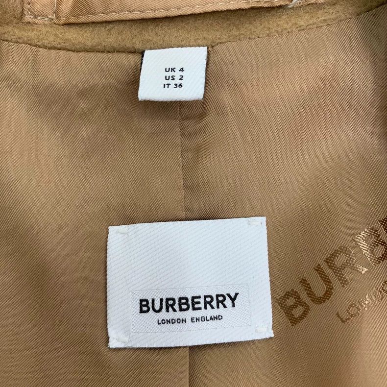 Burberry Burberry Brown Wool Cashmere Blend Coat Size US XS / EU 42 / 0 - 6 Thumbnail
