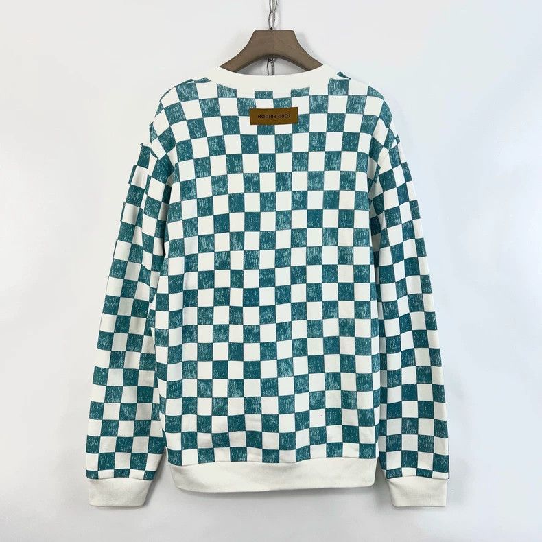 Louis Vuitton Louis Vuitton Checkerboard Fleece Sweatshirt Size US XXL / EU 58 / 5 - 2 Thumbnail