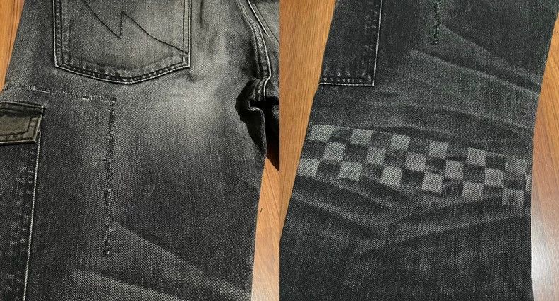 Neighborhood NEIGHBORHOOD 11AW Checkerboard Denim Jeans Size US 38 / EU 54 - 5 Thumbnail