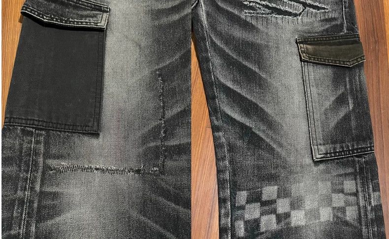 Neighborhood NEIGHBORHOOD 11AW Checkerboard Denim Jeans Size US 38 / EU 54 - 4 Thumbnail