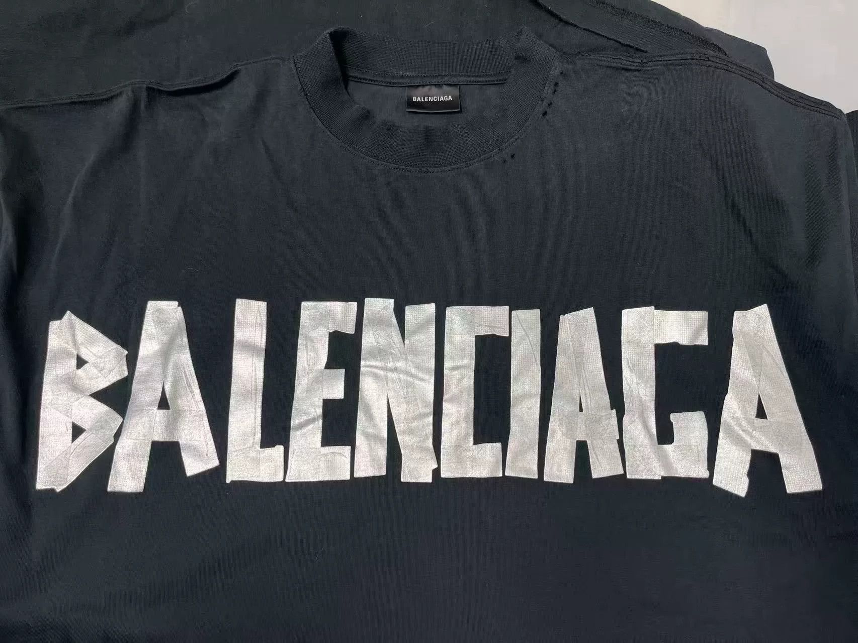 Balenciaga Balenciaga Letter Print Short Sleeve Dress Size US 36 / EU 52 - 3 Thumbnail