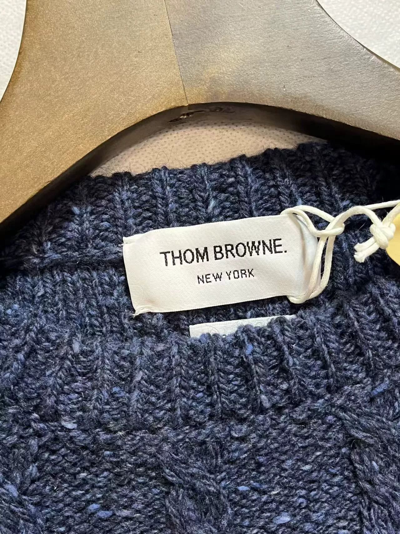 Thom Browne Thom Browne Navy Knit Sweater Men's Size US XS / EU 42 / 0 - 4 Thumbnail