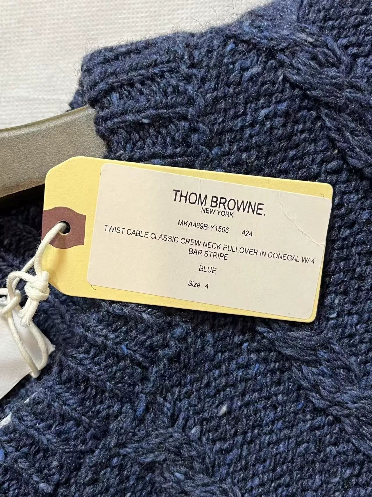 Thom Browne Thom Browne Navy Knit Sweater Men's Size US XS / EU 42 / 0 - 6 Thumbnail