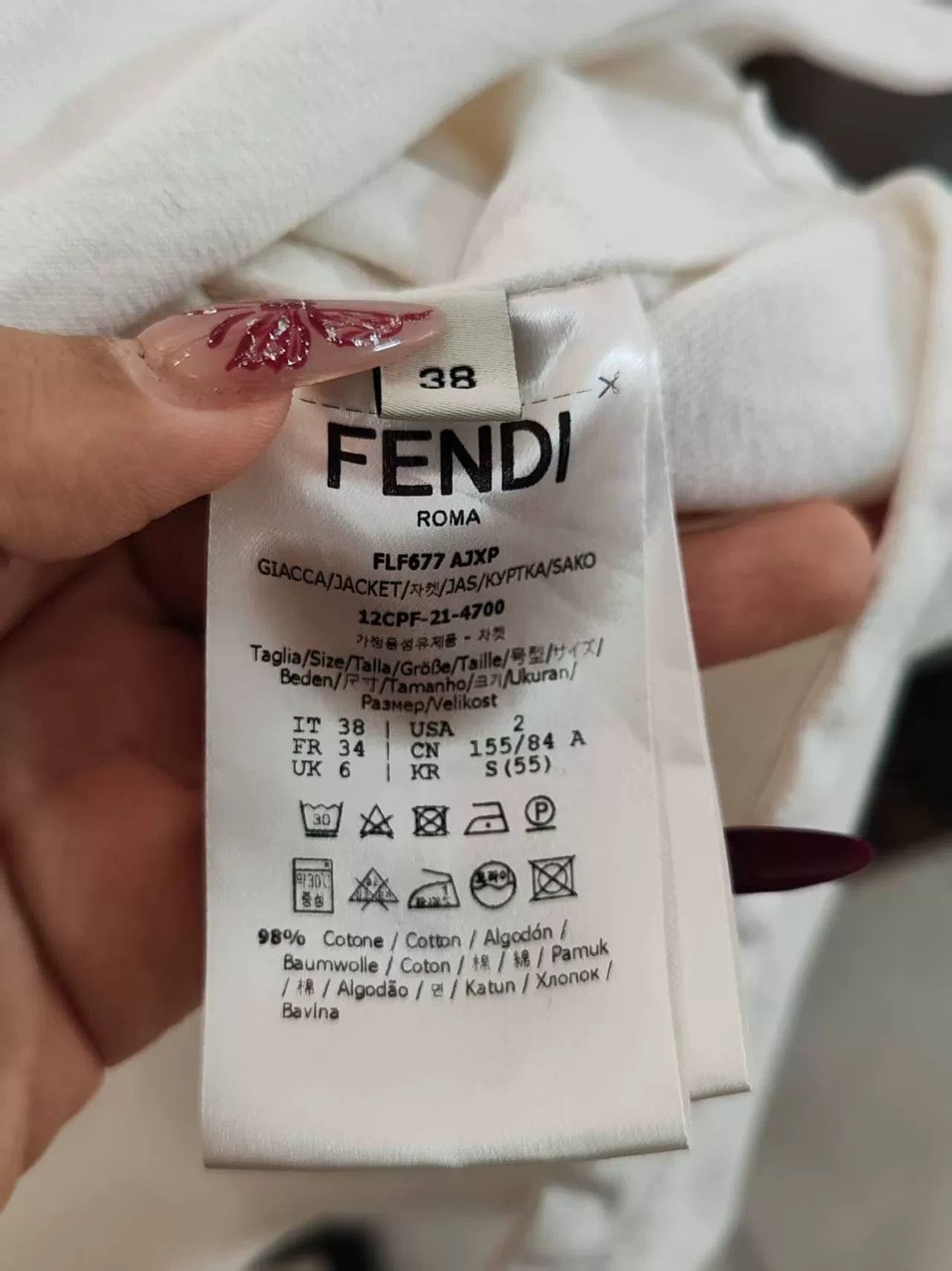 Fendi fendi embossed logo denim jacket Size US M / EU 48-50 / 2 - 4 Thumbnail