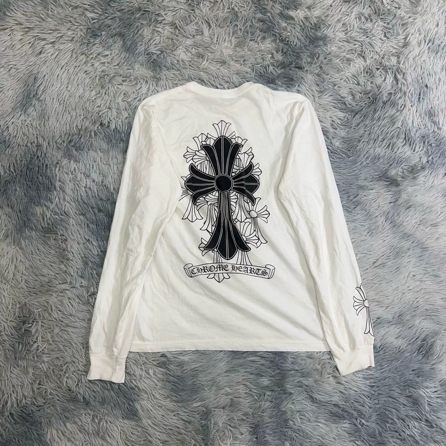 Chrome Hearts Chrome Hearts White Long Sleeve Top Size US L / EU 52-54 / 3 - 2 Thumbnail