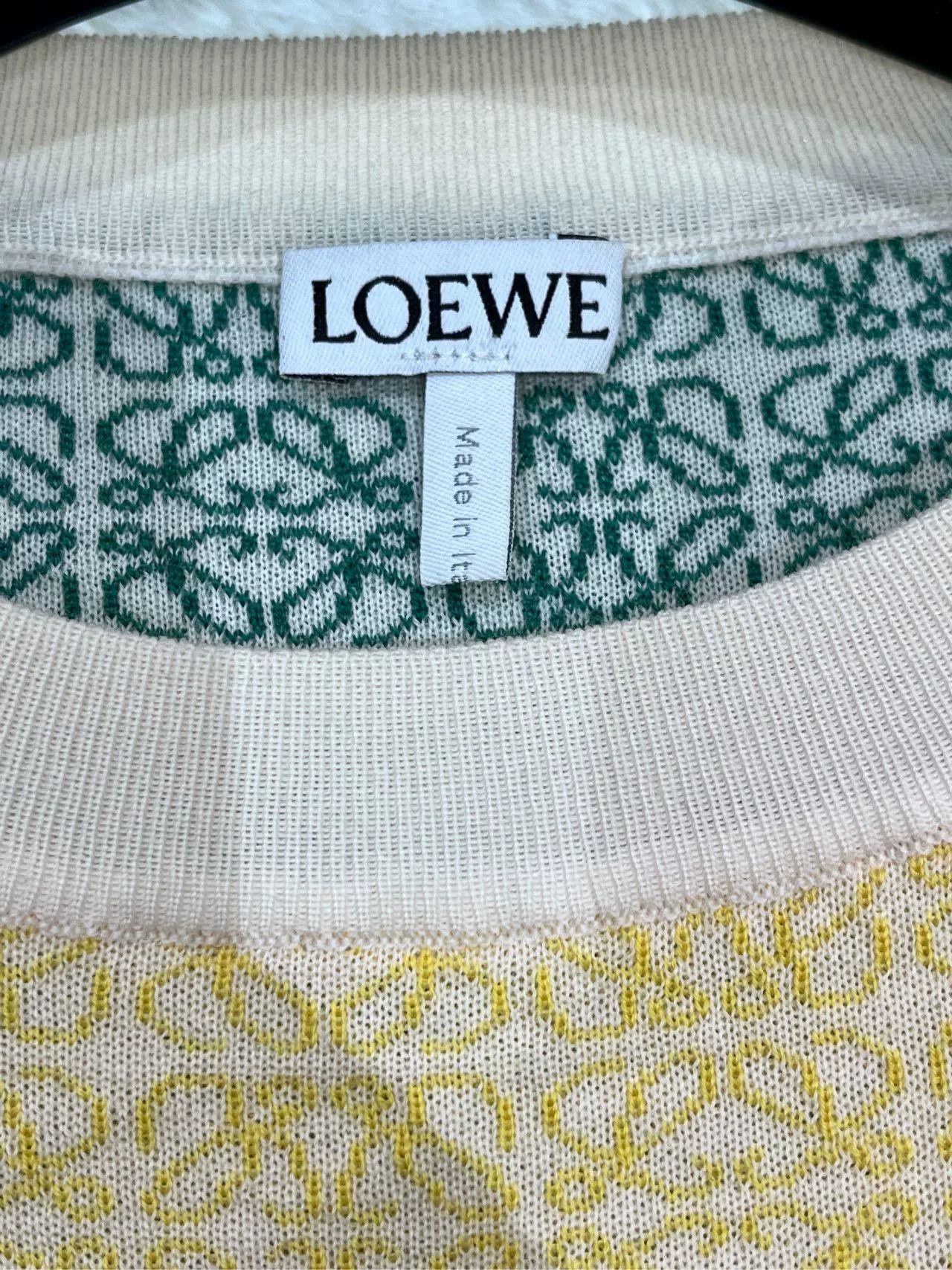 Loewe LOEWE FW22 Wool Jacquard Colorblock Sweater Size US M / EU 48-50 / 2 - 3 Thumbnail