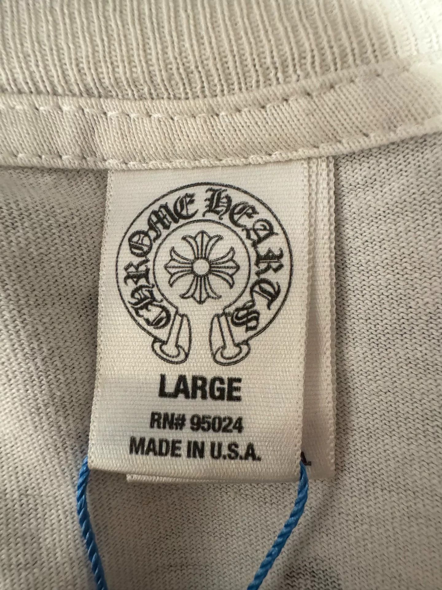 Chrome Hearts Chrome Hearts White Long Sleeve T-shirt Size US L / EU 52-54 / 3 - 3 Thumbnail