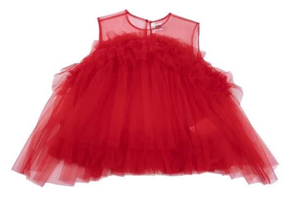 Comme des Garcons COMME des GARCONS Red Tulle Top Size US M / EU 48-50 / 2 - 2 Thumbnail