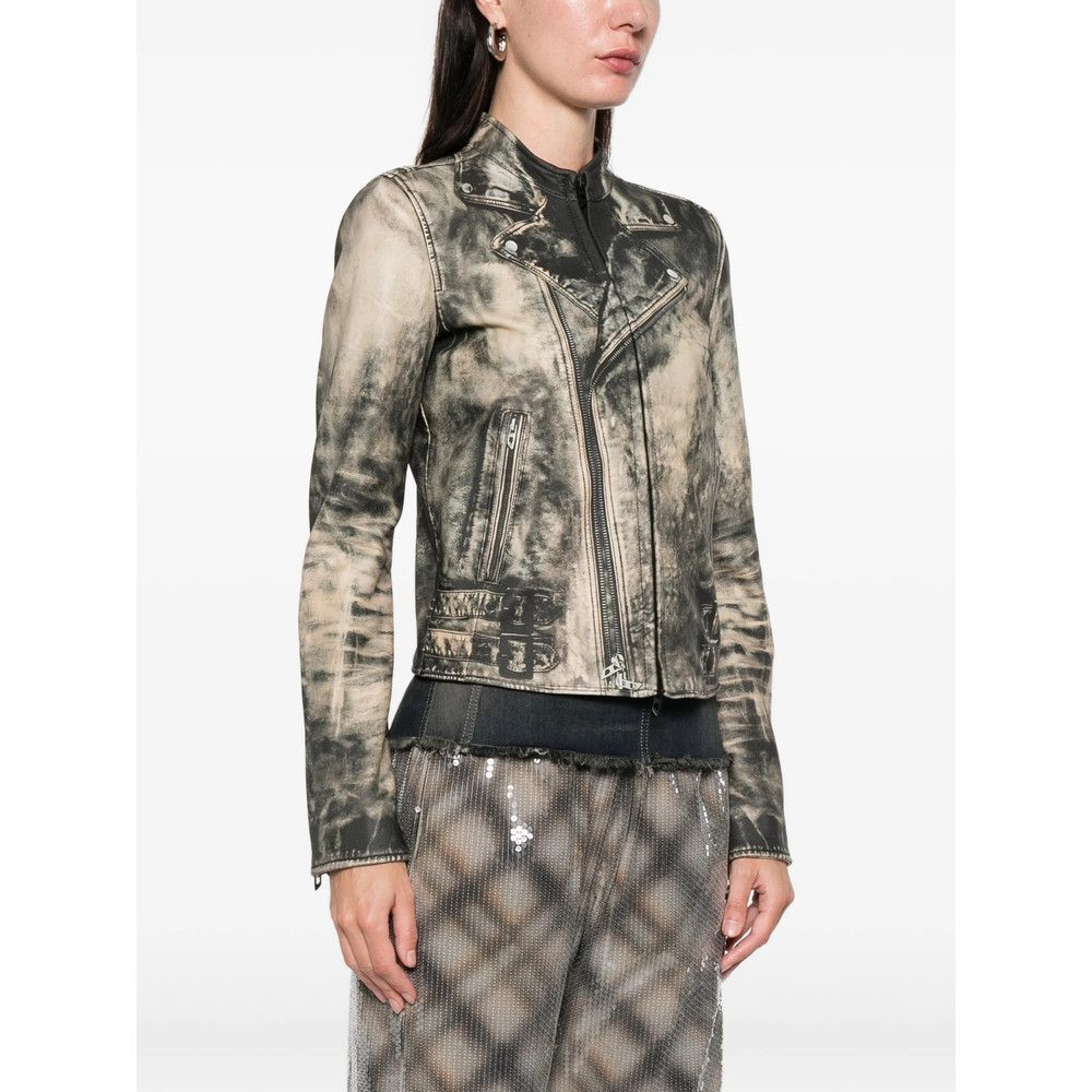 Diesel Diesel NEUTRALS Jackets - Leather Jackets Size XS / US 0-2 / IT 36-38 - 5 Thumbnail