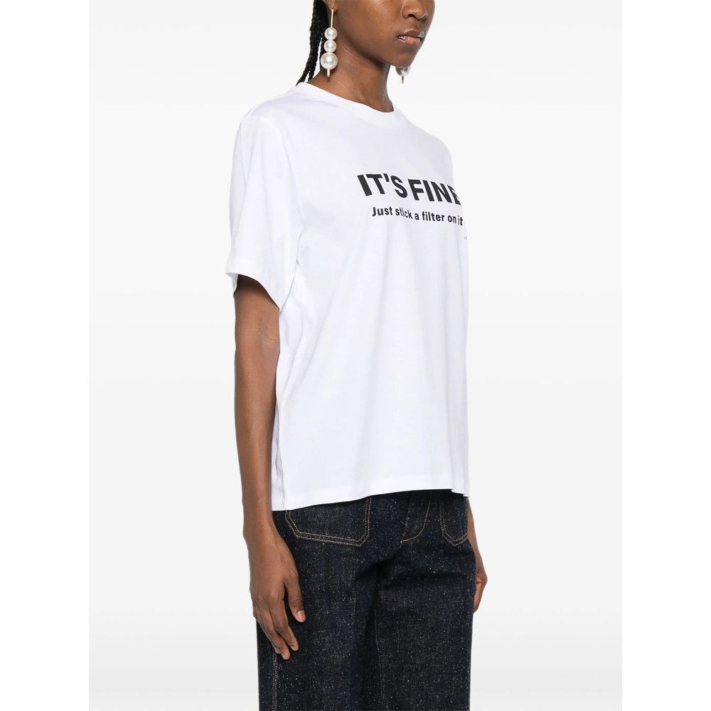 Victoria Beckham Victoria Beckham WHITE Tops - T-shirts & Jerseys Size L / US 10 / IT 46 - 4 Thumbnail