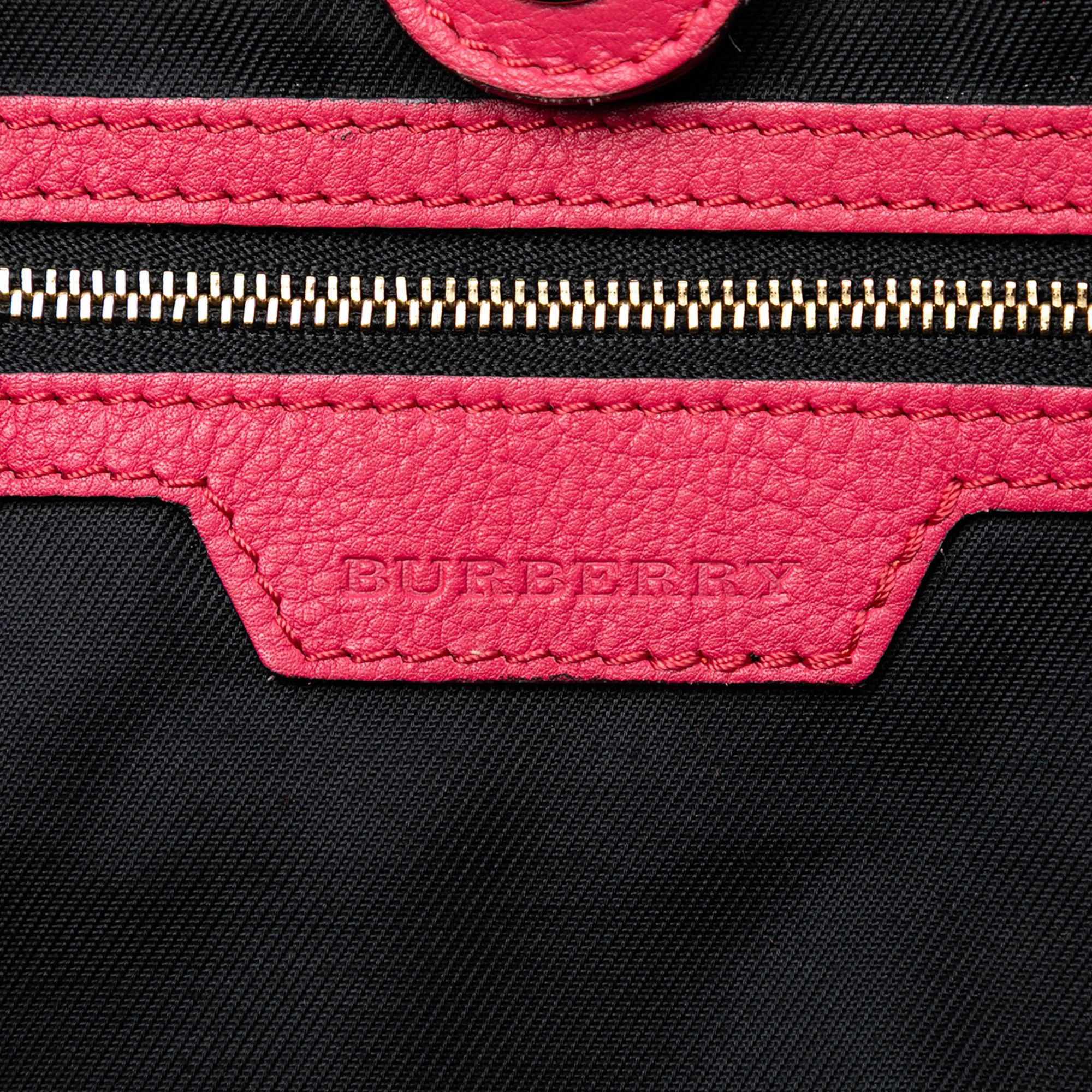 Burberry Burberry Small Haymarket Check Canvas and Leather Canterbury Tote Size ONE SIZE - 5 Thumbnail