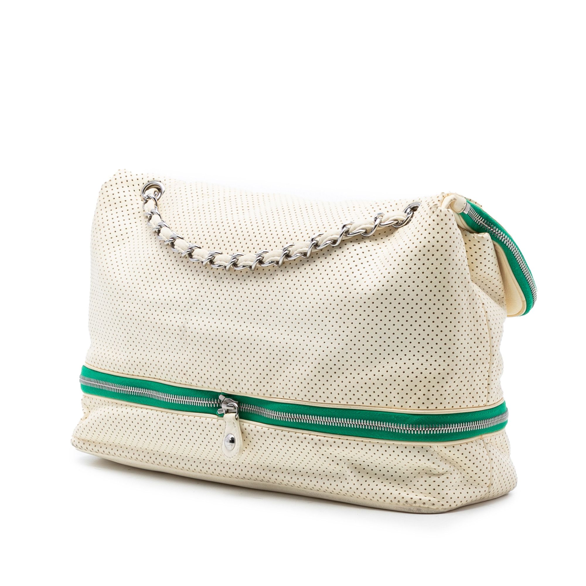 Chanel Chanel Perforated Calfskin Expandable Shoulder Bag Size ONE SIZE - 2 Thumbnail