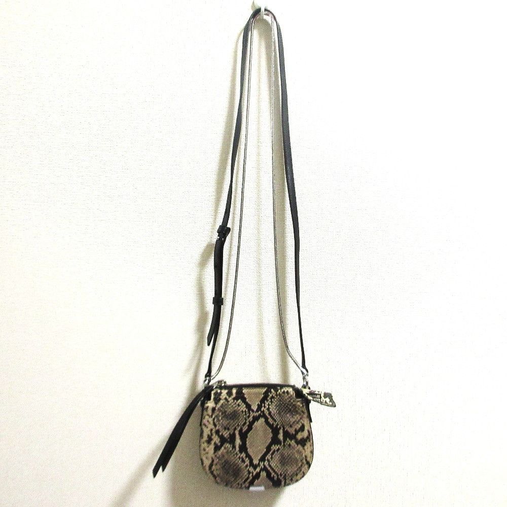 Other Other All Saints SLIVER MINI RND XBODY Python Embossed Shoulder Bag Leather Crossbody Bag DUTY FREE for USA Size ONE SIZE - 6 Thumbnail