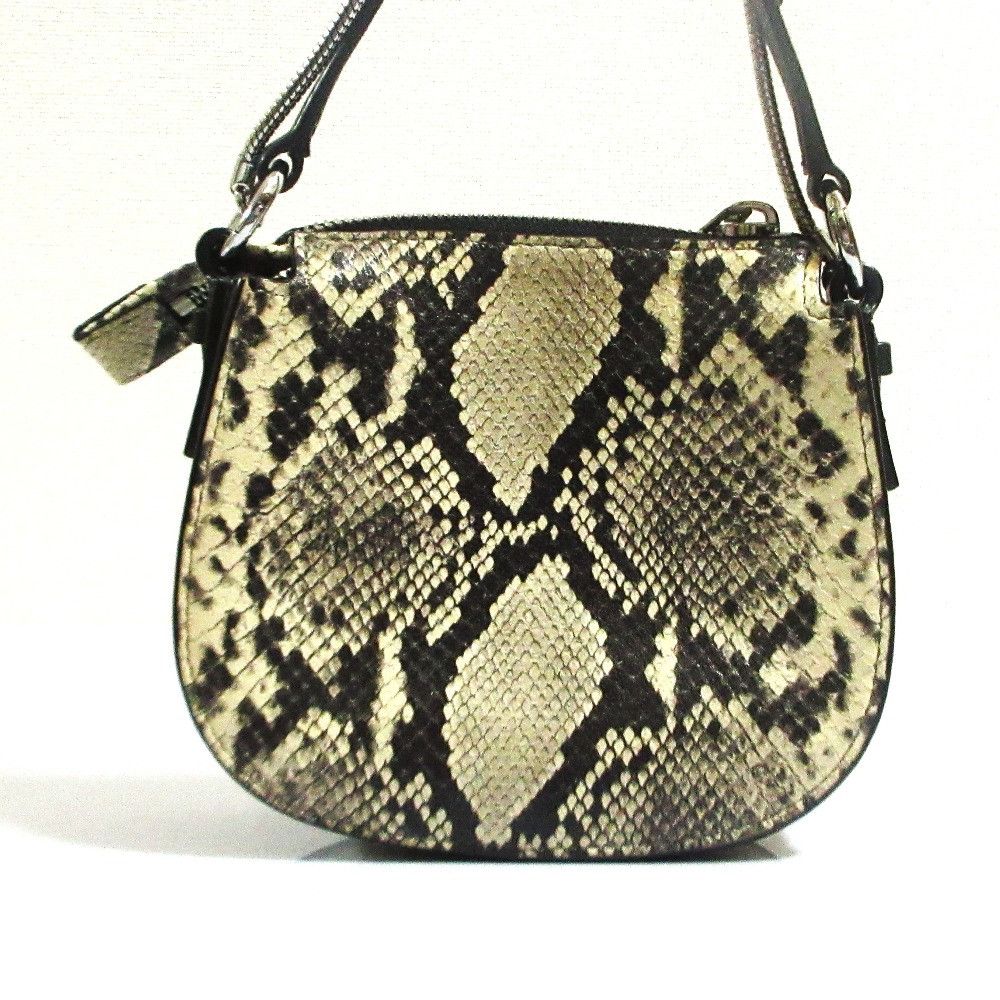 Other Other All Saints SLIVER MINI RND XBODY Python Embossed Shoulder Bag Leather Crossbody Bag DUTY FREE for USA Size ONE SIZE - 4 Thumbnail