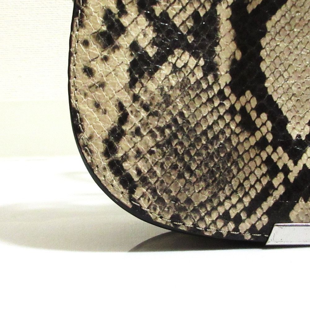 Other Other All Saints SLIVER MINI RND XBODY Python Embossed Shoulder Bag Leather Crossbody Bag DUTY FREE for USA Size ONE SIZE - 7 Thumbnail