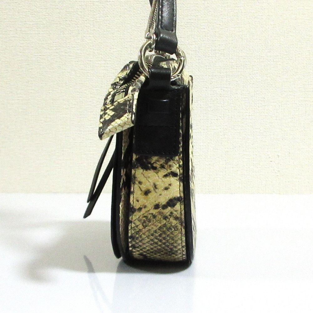 Other Other All Saints SLIVER MINI RND XBODY Python Embossed Shoulder Bag Leather Crossbody Bag DUTY FREE for USA Size ONE SIZE - 3 Thumbnail