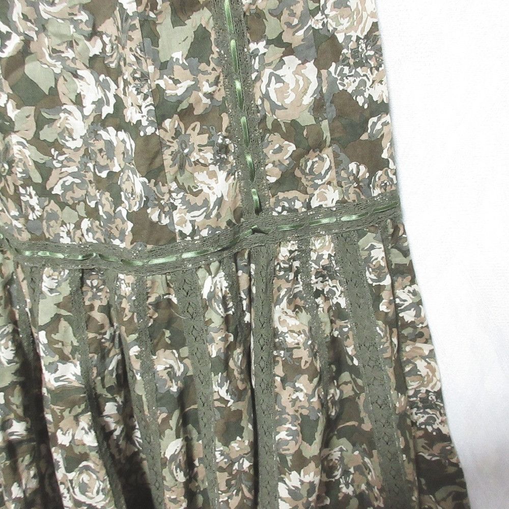Other Other PINK HOUSE Flower Print Long Mermaid Skirt Cotton Skirts DUTY FREE for USA Size ONE SIZE - 4 Thumbnail