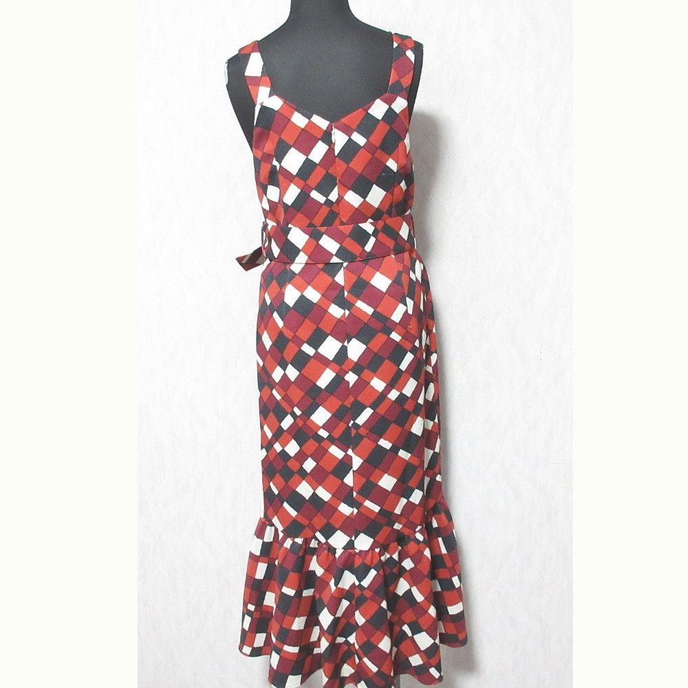 Other Other GRACE CONTINENTAL Check Print Dress Cotton Dresses 0122431029 DUTY FREE for USA Size ONE SIZE - 2 Thumbnail