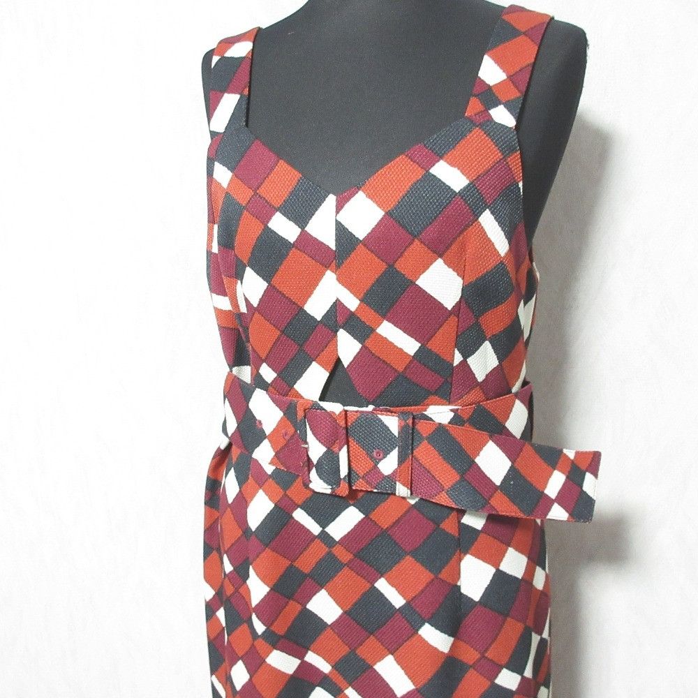 Other Other GRACE CONTINENTAL Check Print Dress Cotton Dresses 0122431029 DUTY FREE for USA Size ONE SIZE - 4 Thumbnail