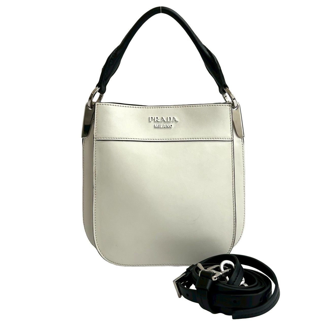 Prada Prada Prada Magit Leather 2way Handbag Leather Shoulder Bag DUTY FREE for USA Size ONE SIZE - 2 Thumbnail