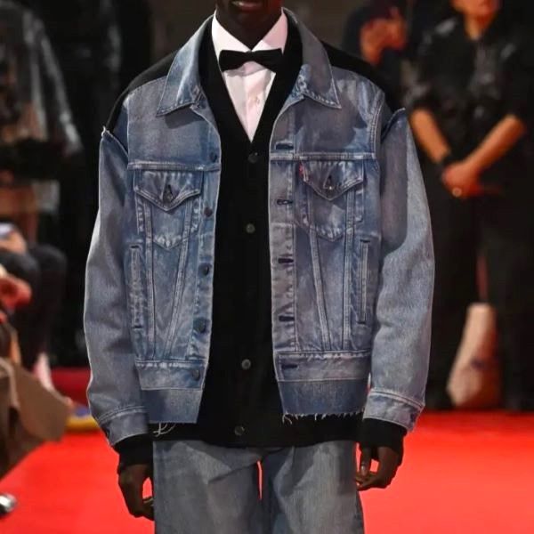 Other Other Junya Watanabe Man Comme des Garcons x Levi's WO-J206 Cotton Denim Jacket Denim Outerwear WO-J206 DUTY FREE for USA Size ONE SIZE - 3 Thumbnail