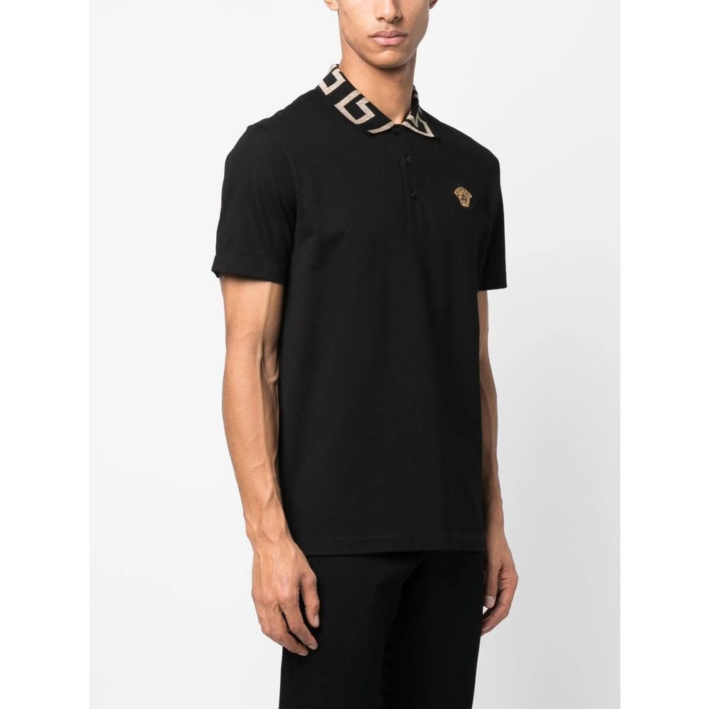 Versace Versace BLACK Polo Shirts Size US XL / EU 56 / 4 - 5 Thumbnail
