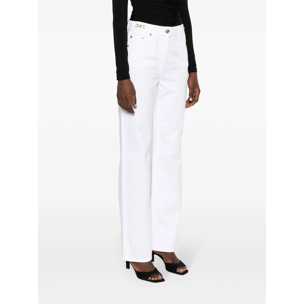 Versace Versace WHITE Denim - Straight-Leg Jeans Size 27" / US 4 / IT 40 - 3 Thumbnail