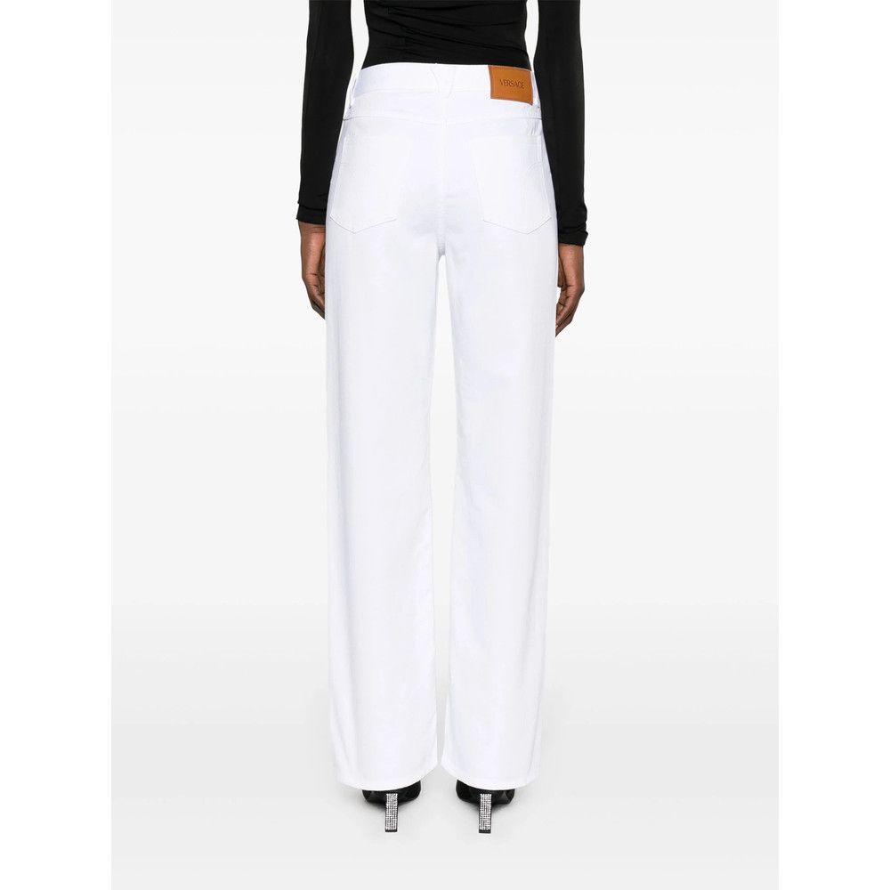 Versace Versace WHITE Denim - Straight-Leg Jeans Size 27" / US 4 / IT 40 - 5 Thumbnail