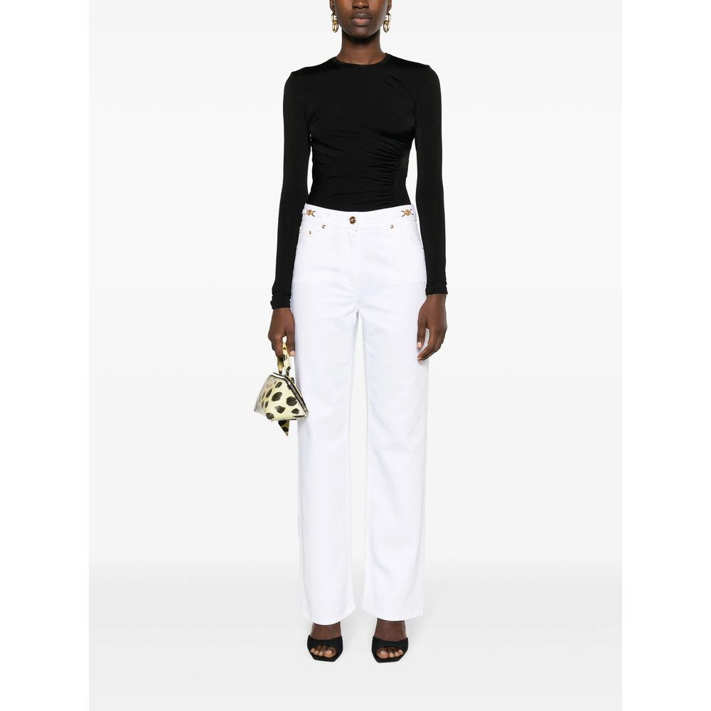 Versace Versace WHITE Denim - Straight-Leg Jeans Size 27" / US 4 / IT 40 - 2 Thumbnail