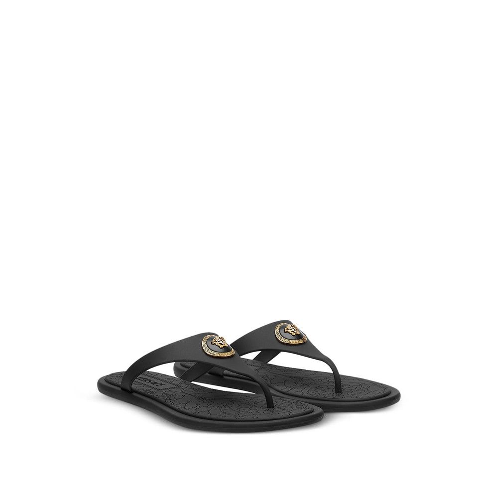 Versace Versace BLACK Flip-Flops & Slides Size US 6 / IT 36 - 2 Thumbnail