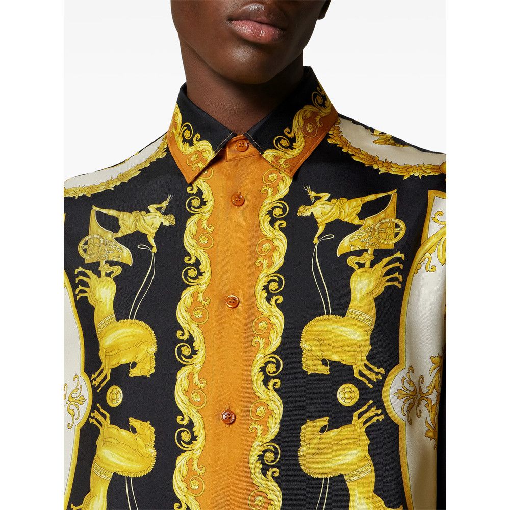 Versace Versace BLACK Shirts Size US L / EU 52-54 / 3 - 5 Thumbnail