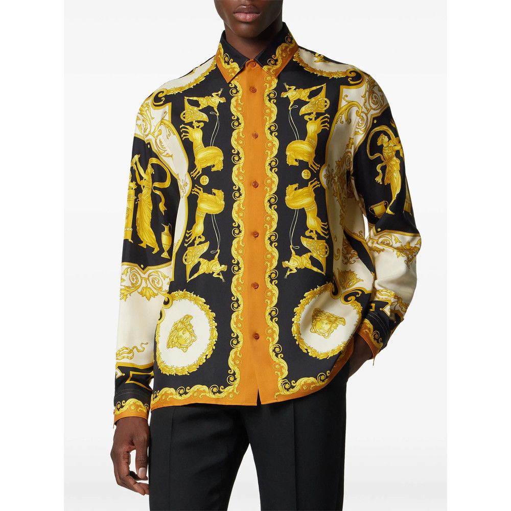 Versace Versace BLACK Shirts Size US XL / EU 56 / 4 - 2 Thumbnail