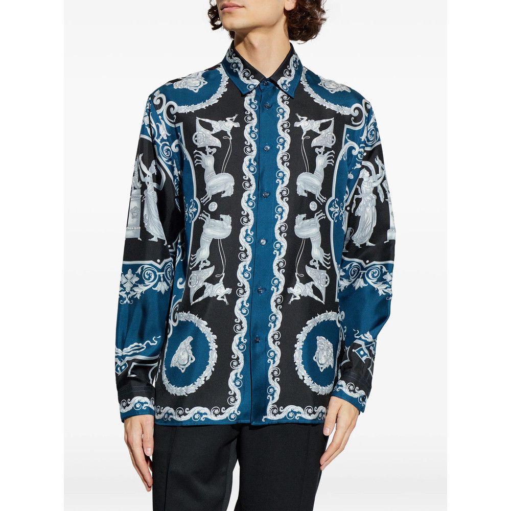 Versace Versace BLUE Shirts Size US XXL / EU 58 / 5 - 2 Thumbnail