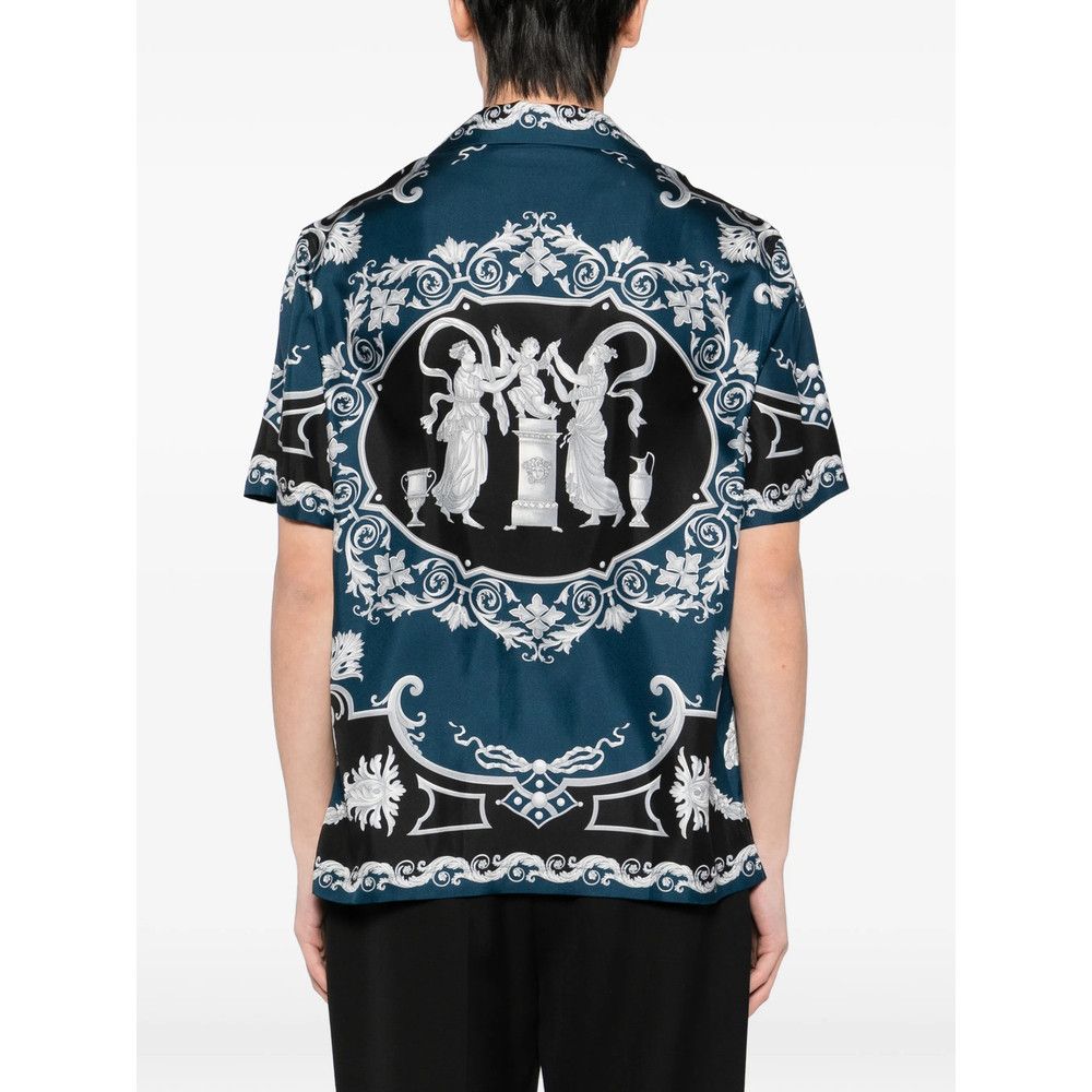 Versace Versace BLUE Shirts Size US M / EU 48-50 / 2 - 2 Thumbnail