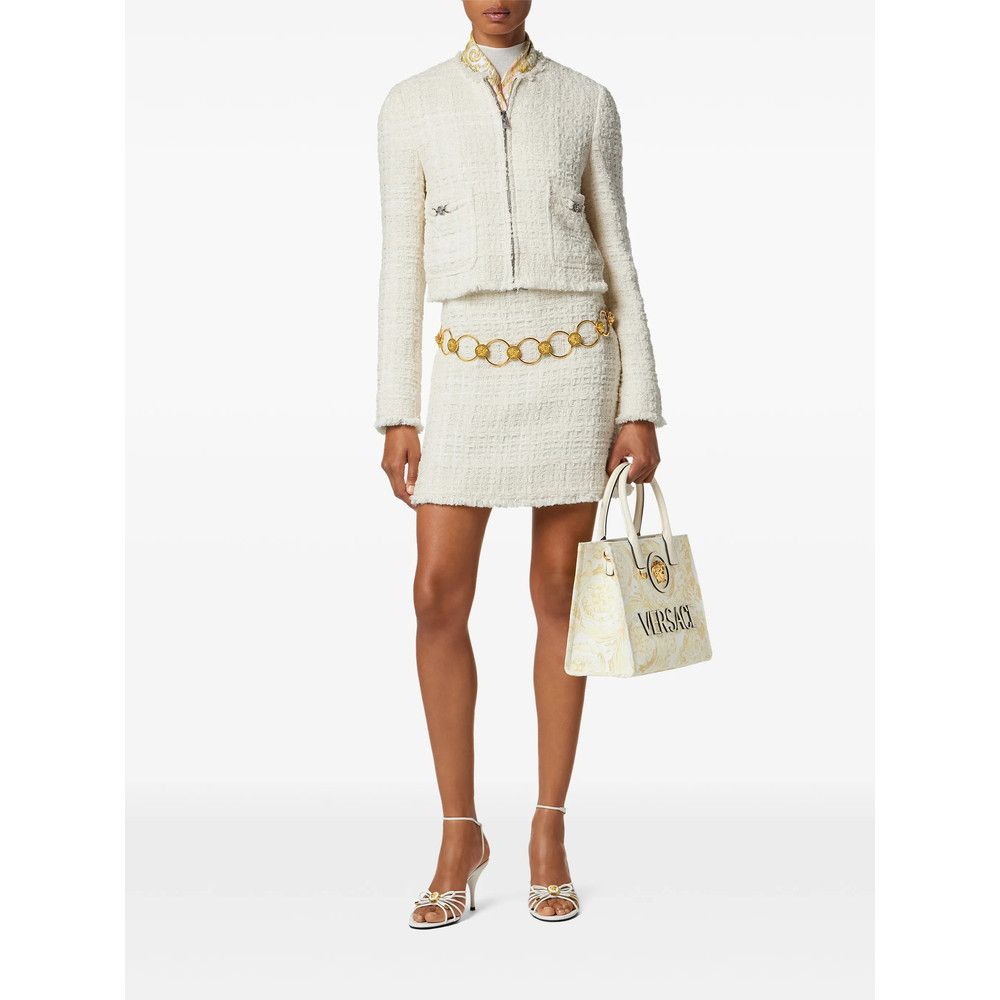 Versace Versace WHITE Skirts - A-Line Skirts Size 30" / US 8 / IT 44 - 4 Thumbnail
