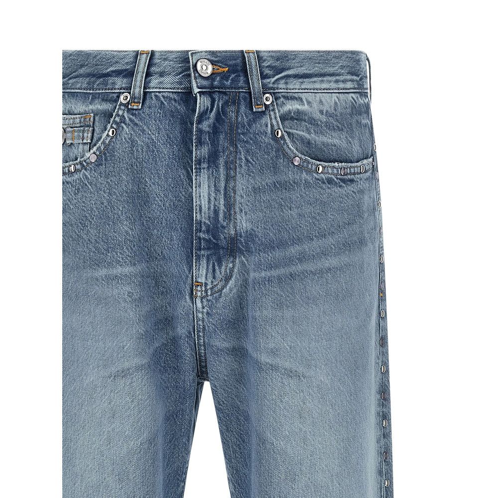 Versace Versace BLUE Denim - Regular & Straight-Leg Jeans Size US 33 - 4 Thumbnail