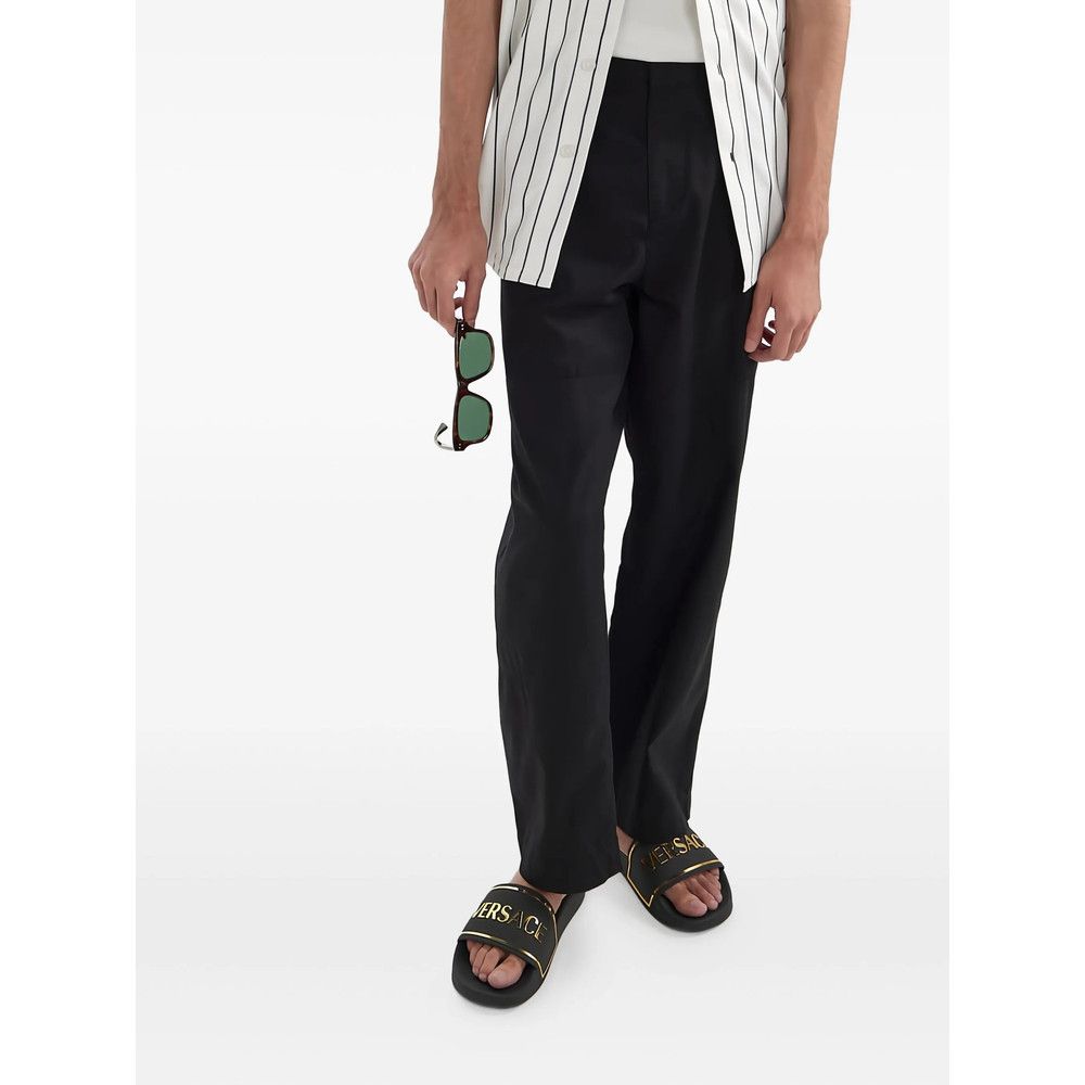 Versace Versace BLACK Flip-Flops & Slides Size US 7 / EU 40 - 4 Thumbnail