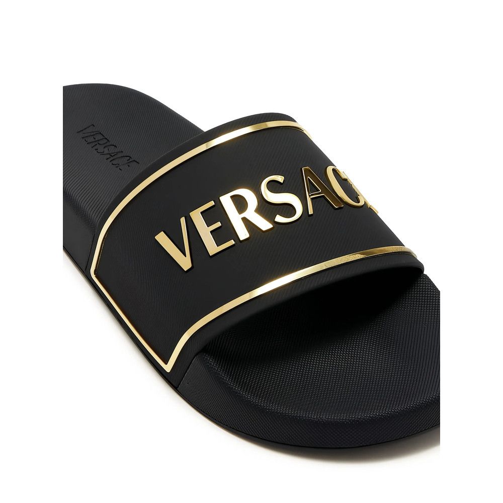 Versace Versace BLACK Flip-Flops & Slides Size US 7 / EU 40 - 5 Thumbnail