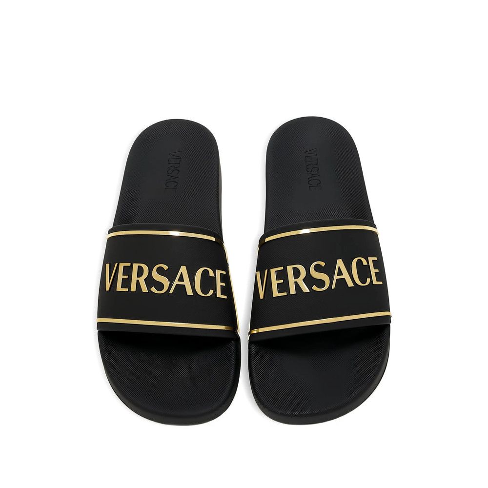 Versace Versace BLACK Flip-Flops & Slides Size US 13 / EU 46 - 2 Thumbnail