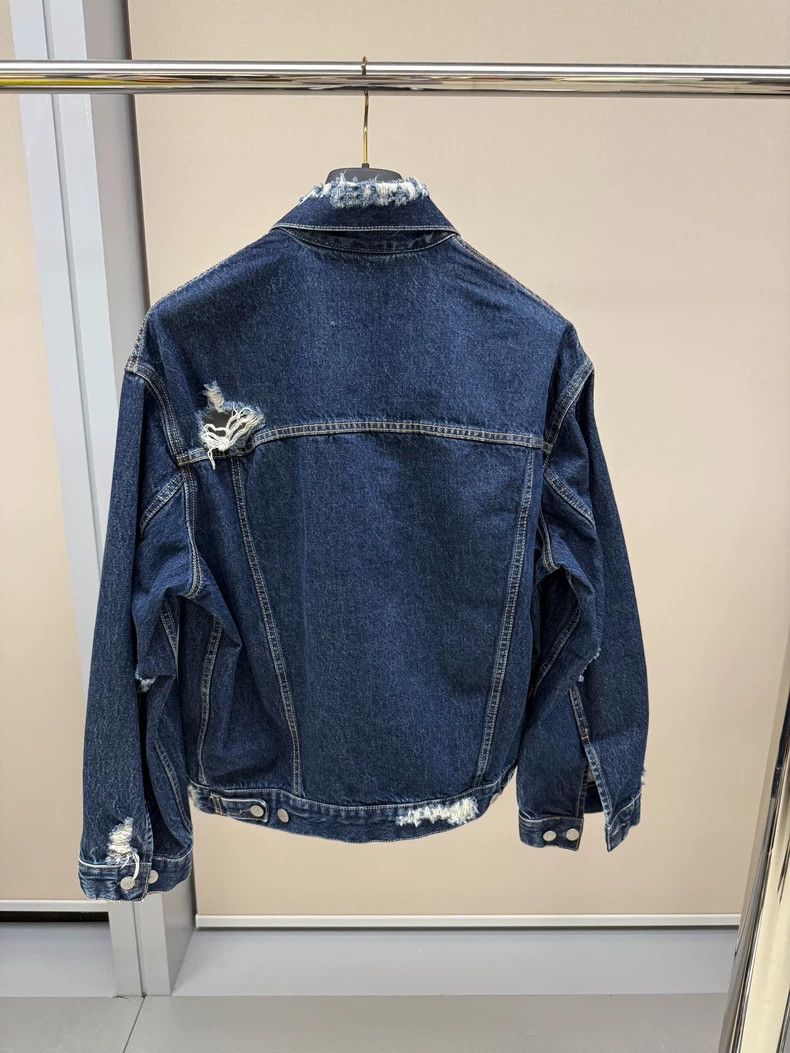 Acne Studios Acne Studios FW24 Distressed Denim Jacket Size US XXS / EU 40 - 2 Thumbnail