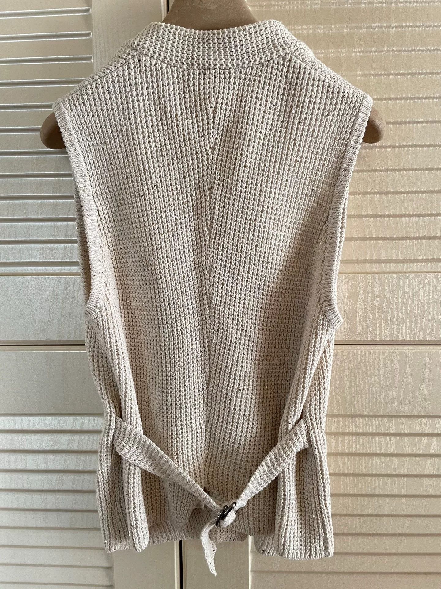 Brunello Cucinelli Brunello Cucinelli Beaded Waistcoat Vest Size US XXS / EU 40 - 2 Thumbnail
