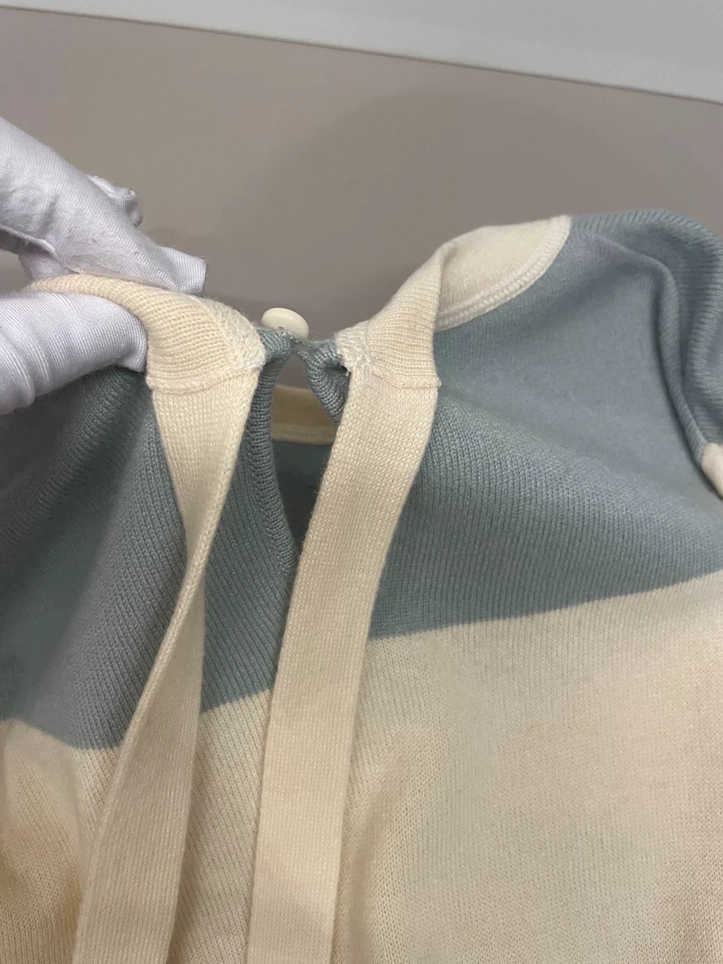 Brunello Cucinelli Brunello Cucinelli Beige Colorblock Sweater XS Size US XS / EU 42 / 0 - 6 Thumbnail