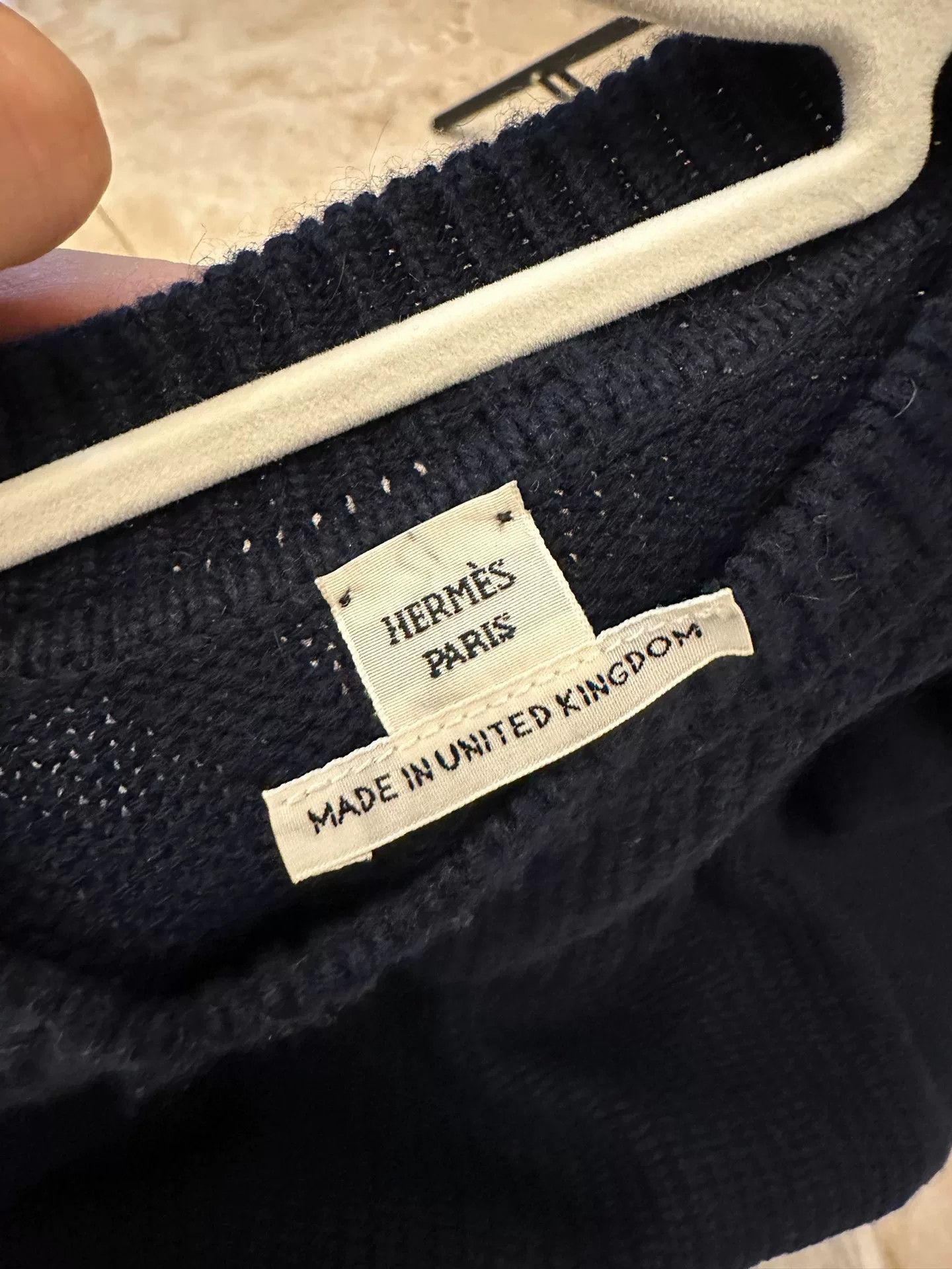 Hermes Hermes Navy Cashmere Knit Sweater 38 Size US S / EU 44-46 / 1 - 3 Thumbnail