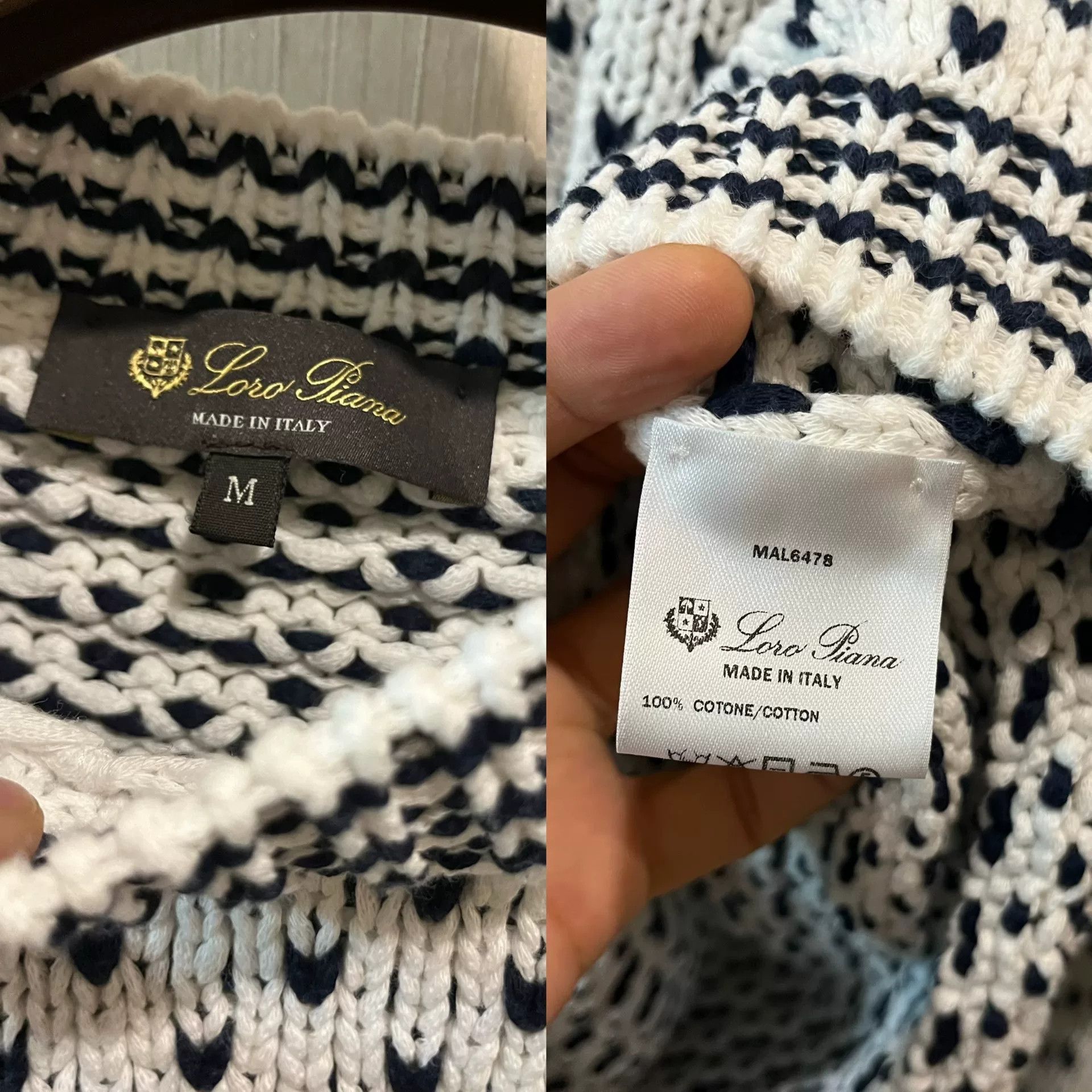 Loro Piana Loro Piana White Heart Knit Sweater Size US M / EU 48-50 / 2 - 3 Thumbnail