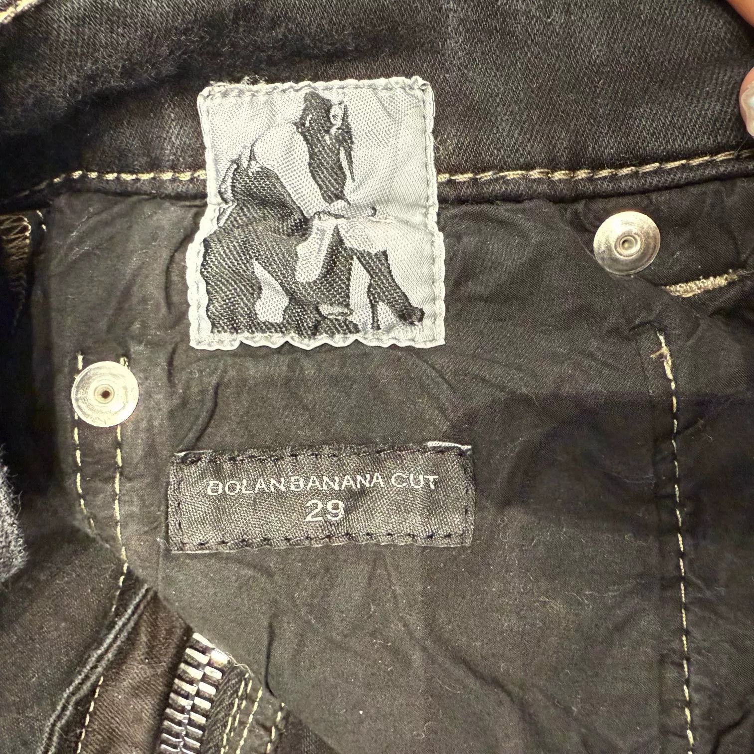 Rick Owens Rick Owens Black Zip Flare Jeans Size US 29 - 7 Thumbnail