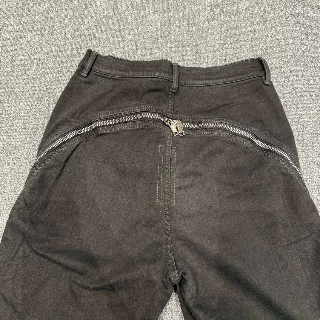 Rick Owens Rick Owens Black Zip Flare Jeans Size US 29 - 5 Thumbnail