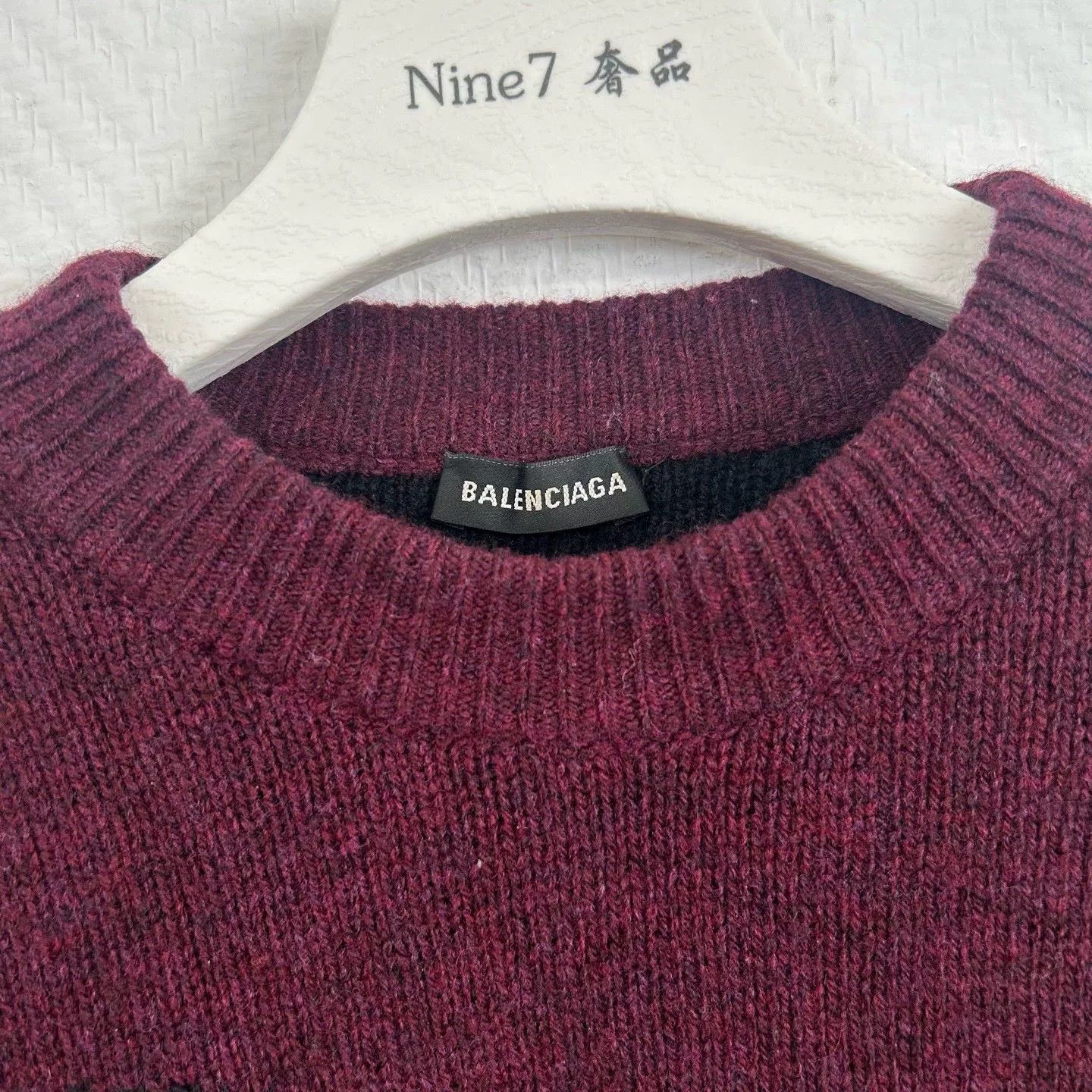 Balenciaga Balenciaga Logo Printed Knit Sweater Size US S / EU 44-46 / 1 - 2 Thumbnail