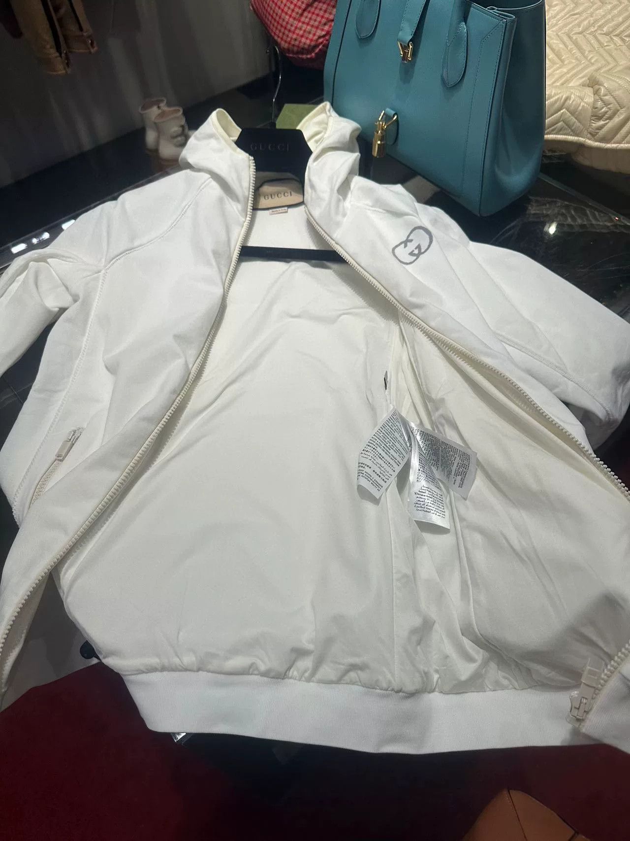 Gucci Gucci Women's White Zip Jacket Size US L / EU 52-54 / 3 - 6 Thumbnail
